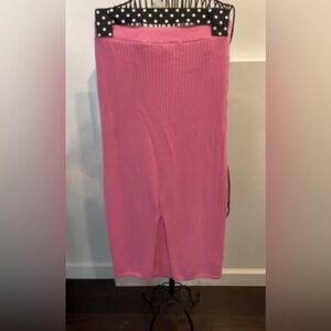 Pink Ribbed Women's Skirt
